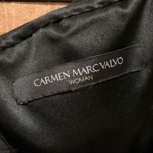 Carmen Marc Valvo Black Mini Dress - Picture 4 of 12